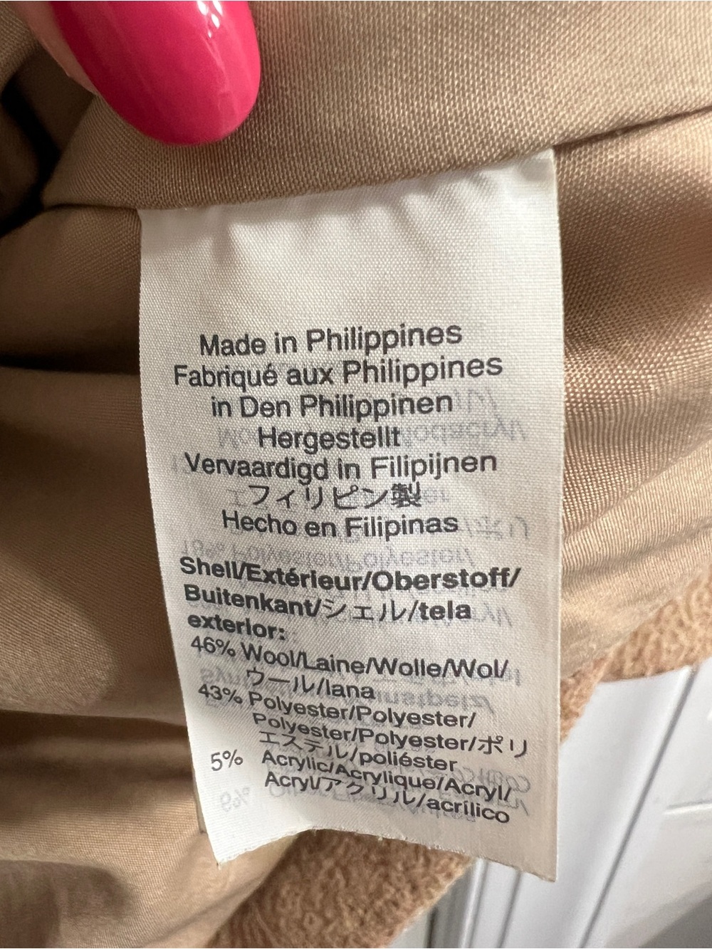 J. Crew Wool Blend Camel Hooded Coat- Size 2 - Picture 12 of 15